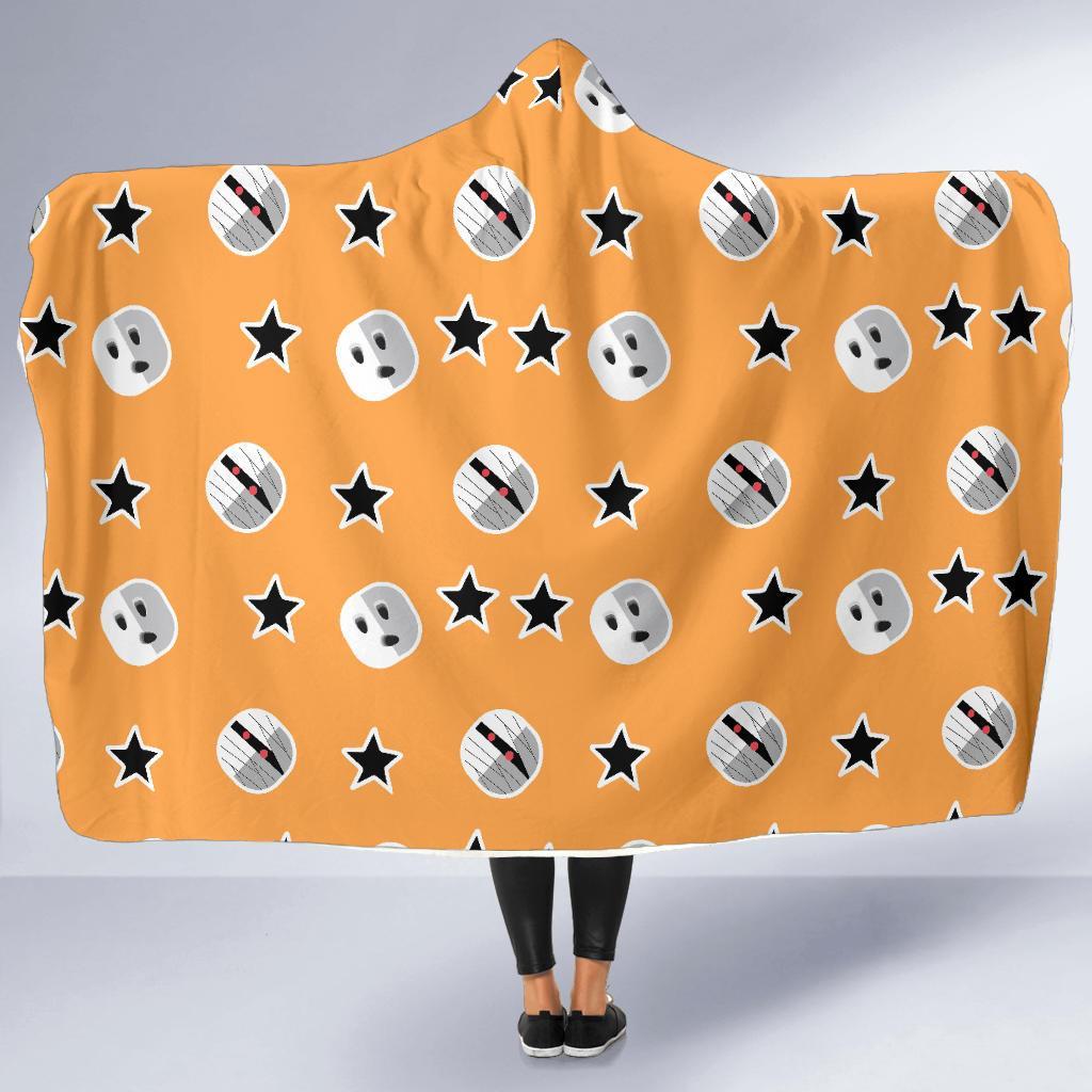 Mummy Print Pattern Hooded Blanket-grizzshop