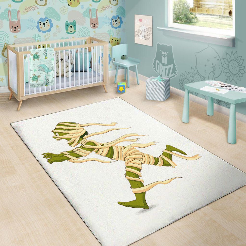 Mummy Running Print Floor Mat-grizzshop