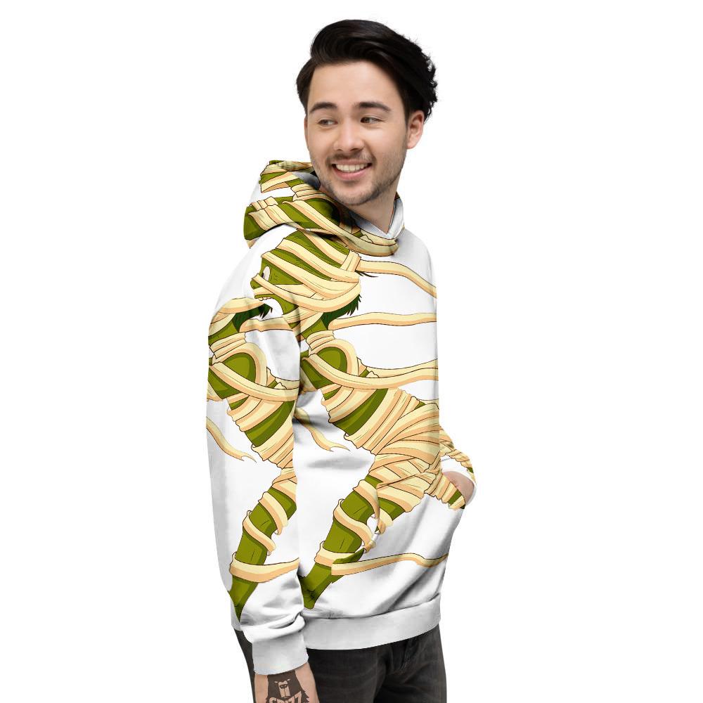 Mummy Running Print Men's Hoodie-grizzshop