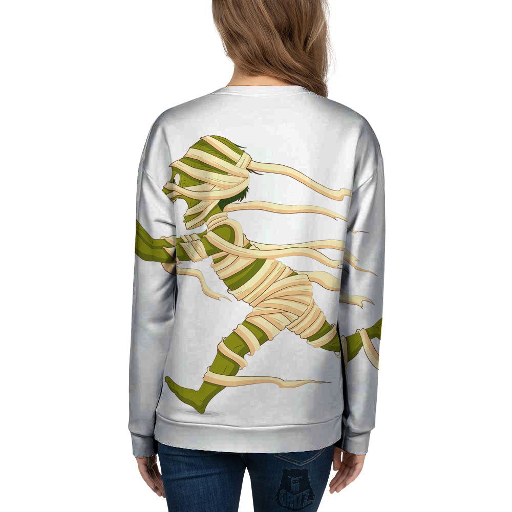 Mummy Running Print Women's Sweatshirt-grizzshop