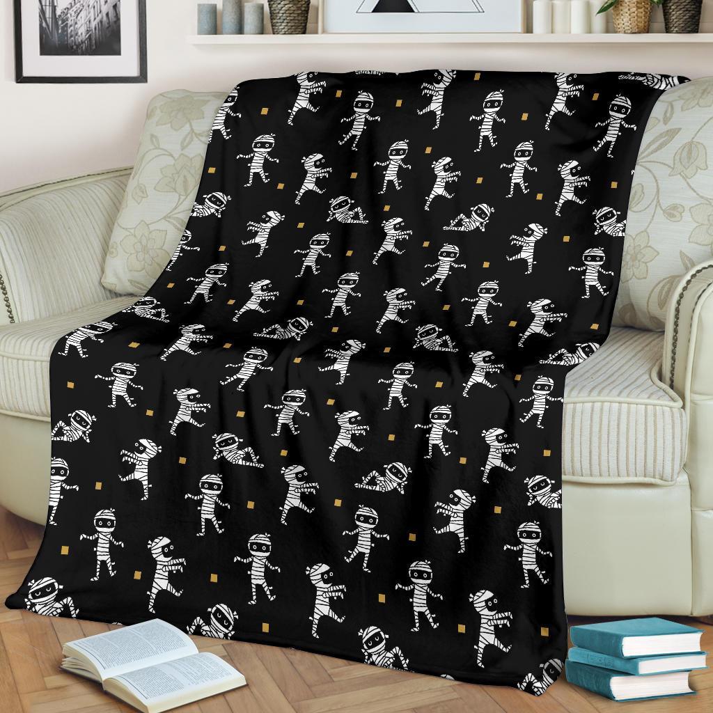 Mummy Pattern Print Blanket-grizzshop
