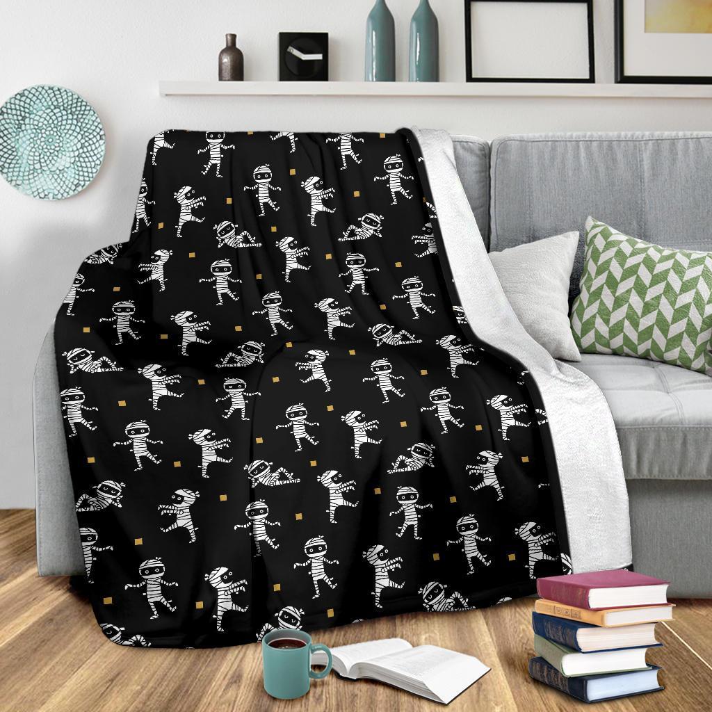 Mummy Pattern Print Blanket-grizzshop