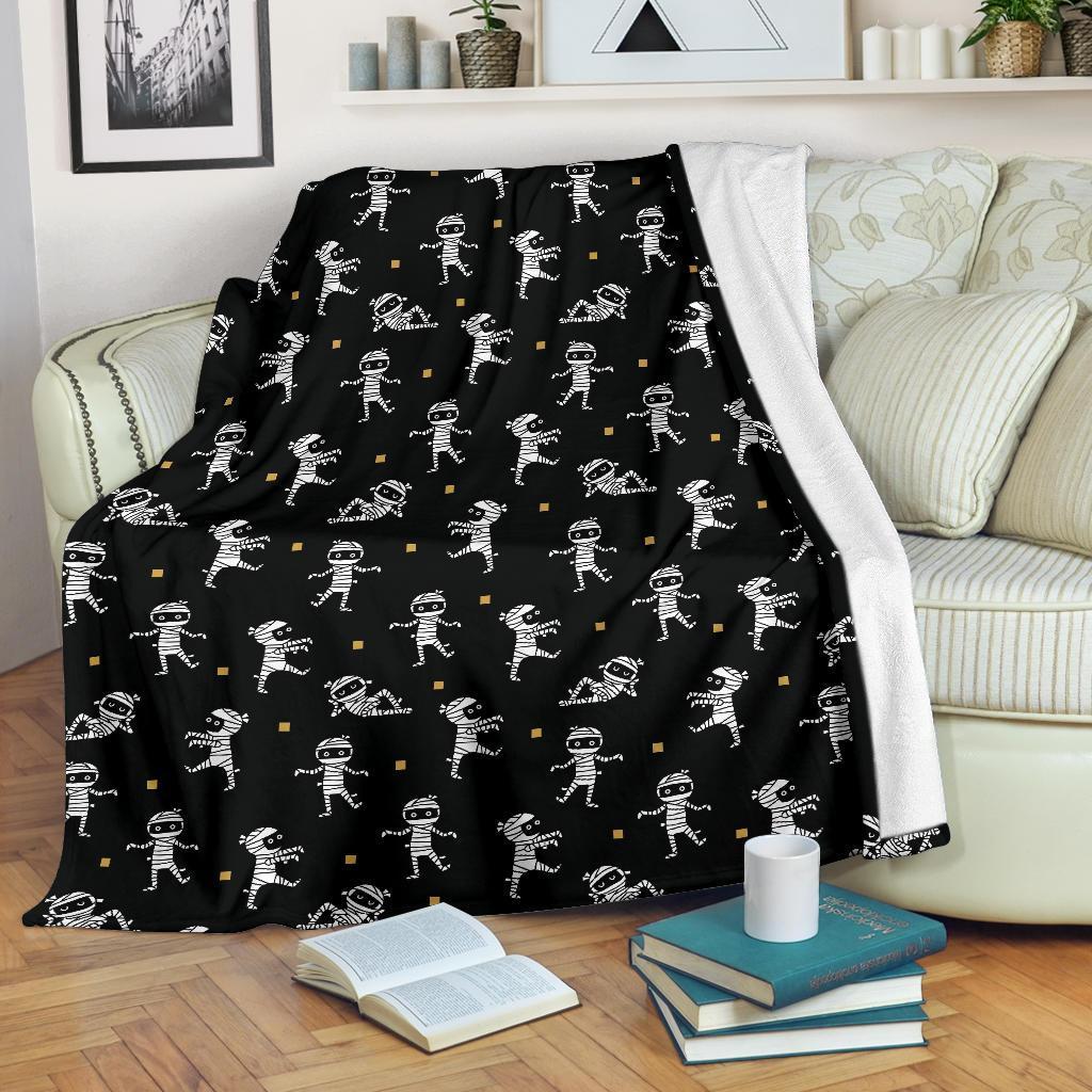 Mummy Pattern Print Blanket-grizzshop