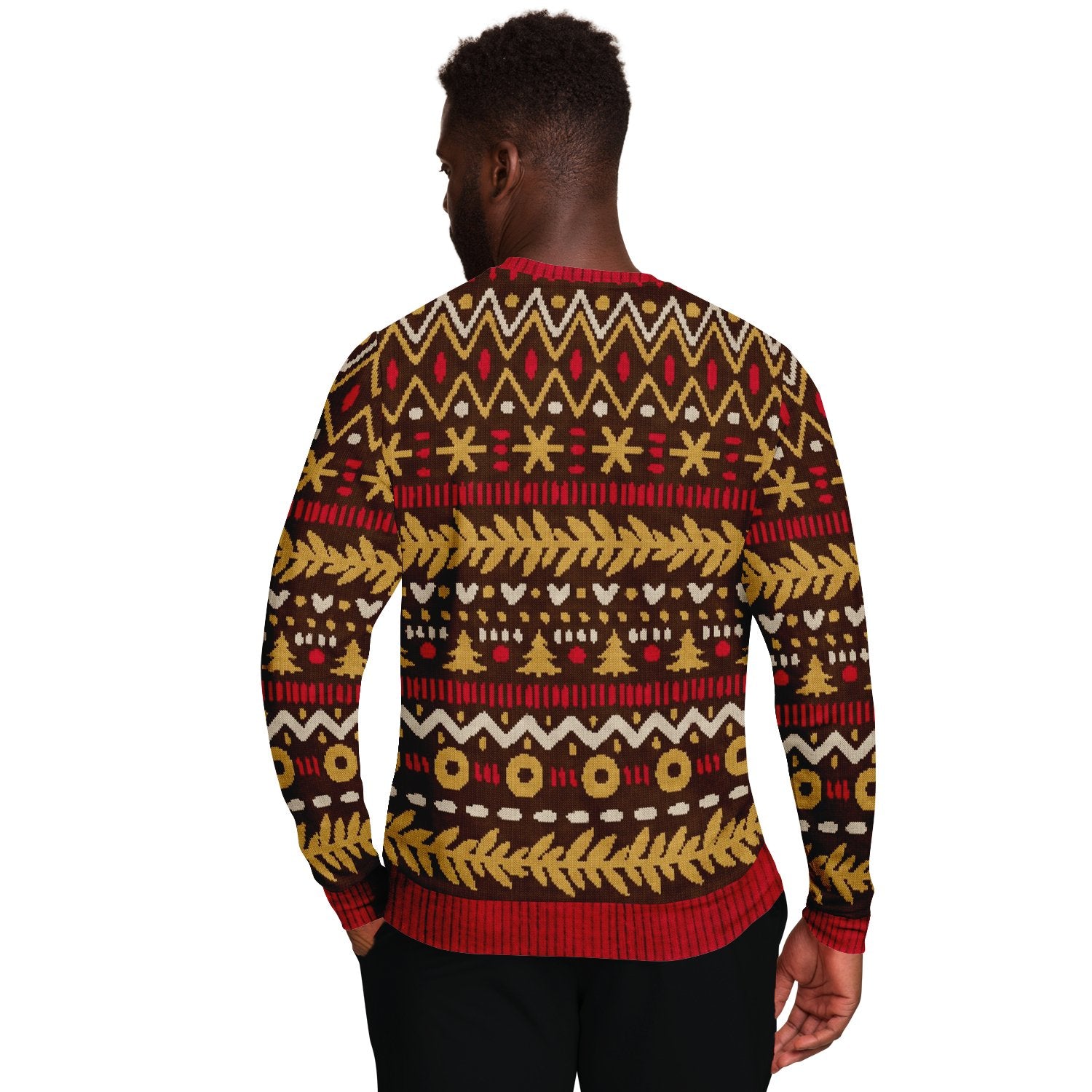 Muscle Rudolph the Red Nosed Gaindeer Ugly Christmas Sweater-grizzshop