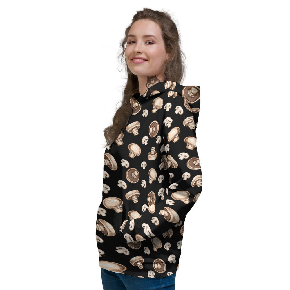 Mushroom Champignon Print Pattern Women's Hoodie-grizzshop