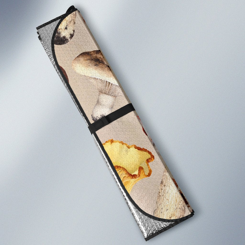 Mushroom Pattern Print Car Sun Shade-grizzshop