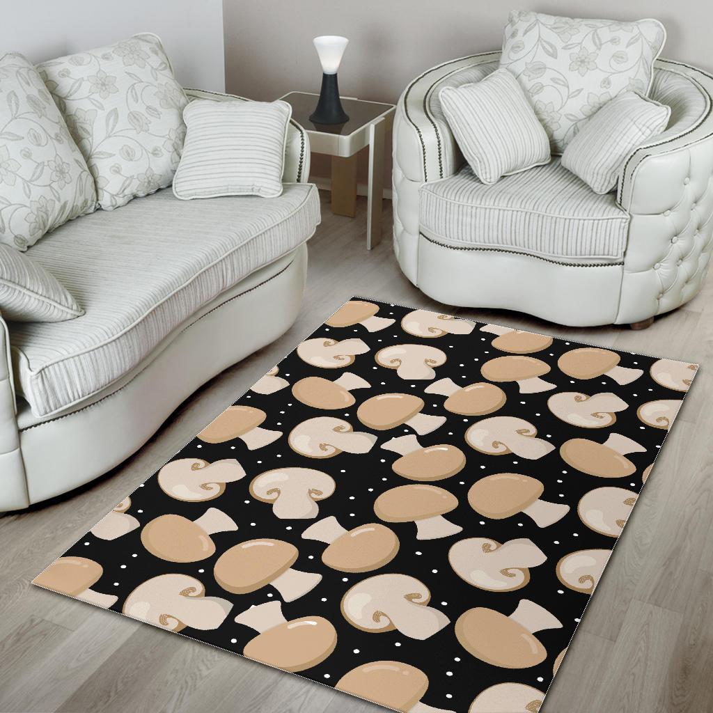 Mushroom Print Pattern Floor Mat-grizzshop