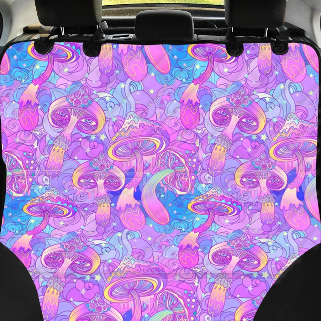 Mushroom Psychedelic Trippy Pet Car Seat Cover-grizzshop