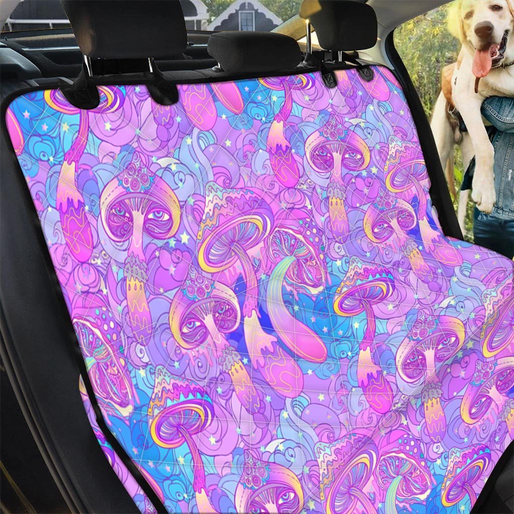 Mushroom Psychedelic Trippy Pet Car Seat Cover-grizzshop