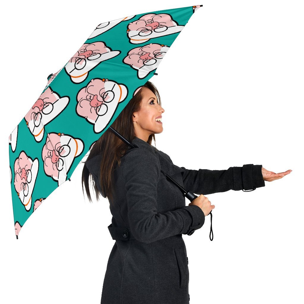 Nana Grandma Pattern Print Automatic Foldable Umbrella-grizzshop