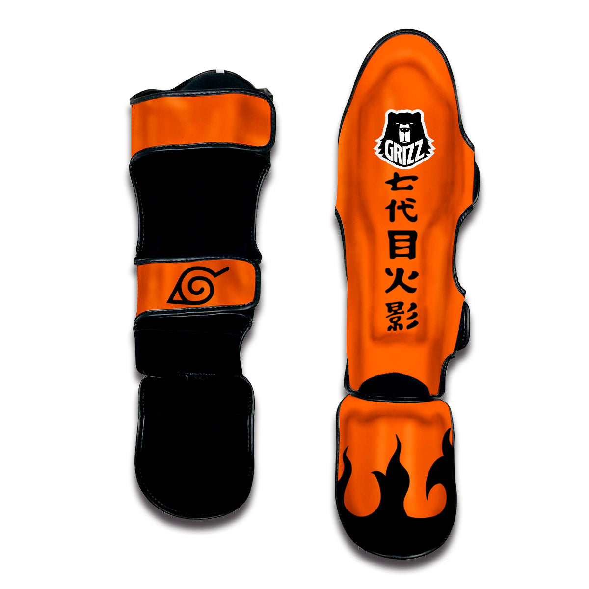 Nanadaime Seventh Hokage Muay Thai Shin Guards-grizzshop