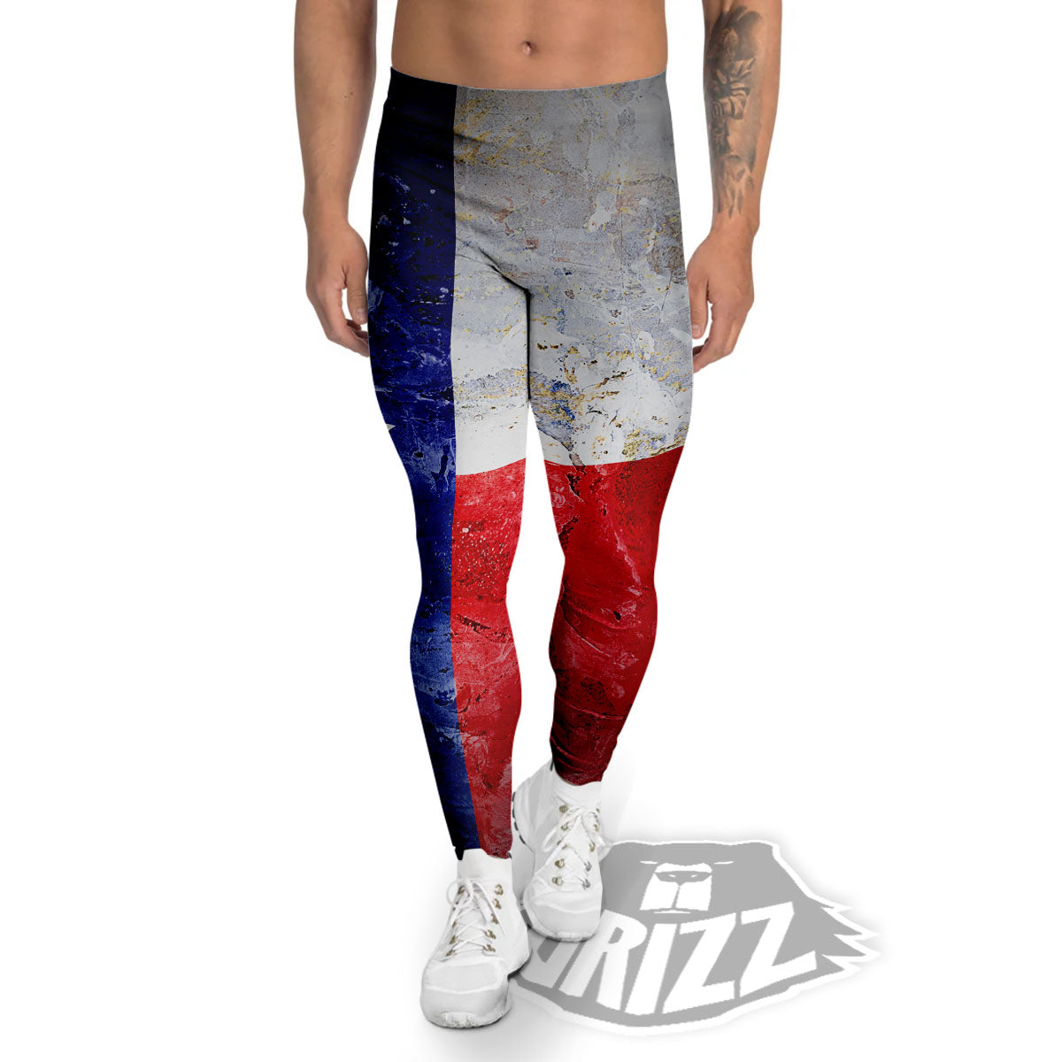 National Texas Flag Print Men's Leggings-grizzshop