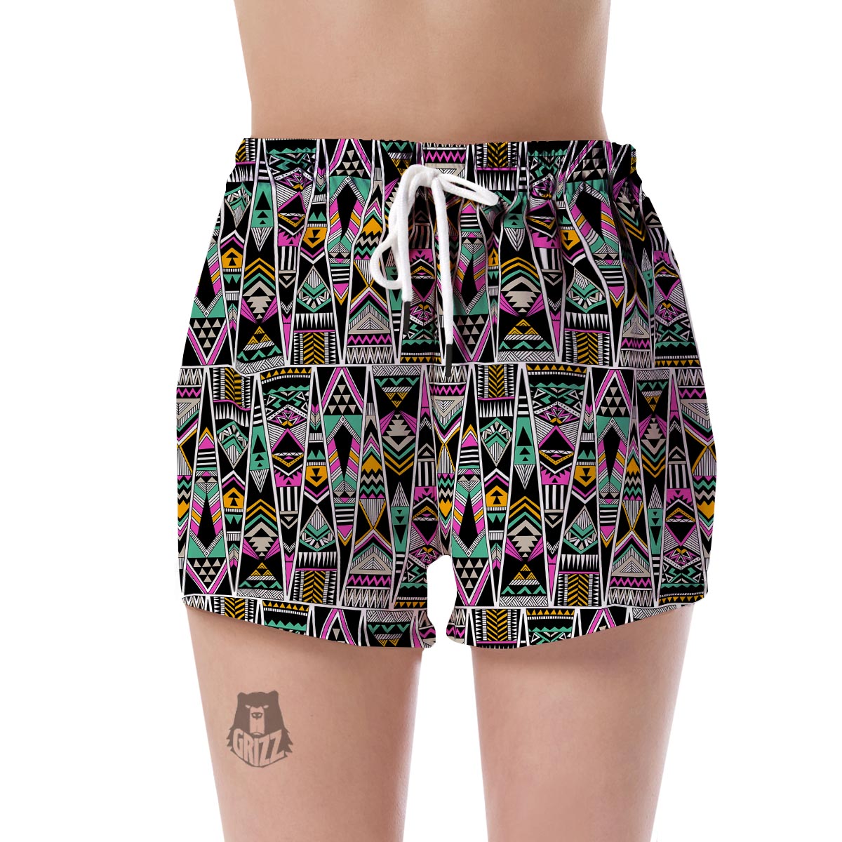 Native American Aztec Pendleton Tribal Navajo Indians Print Women's Shorts-grizzshop