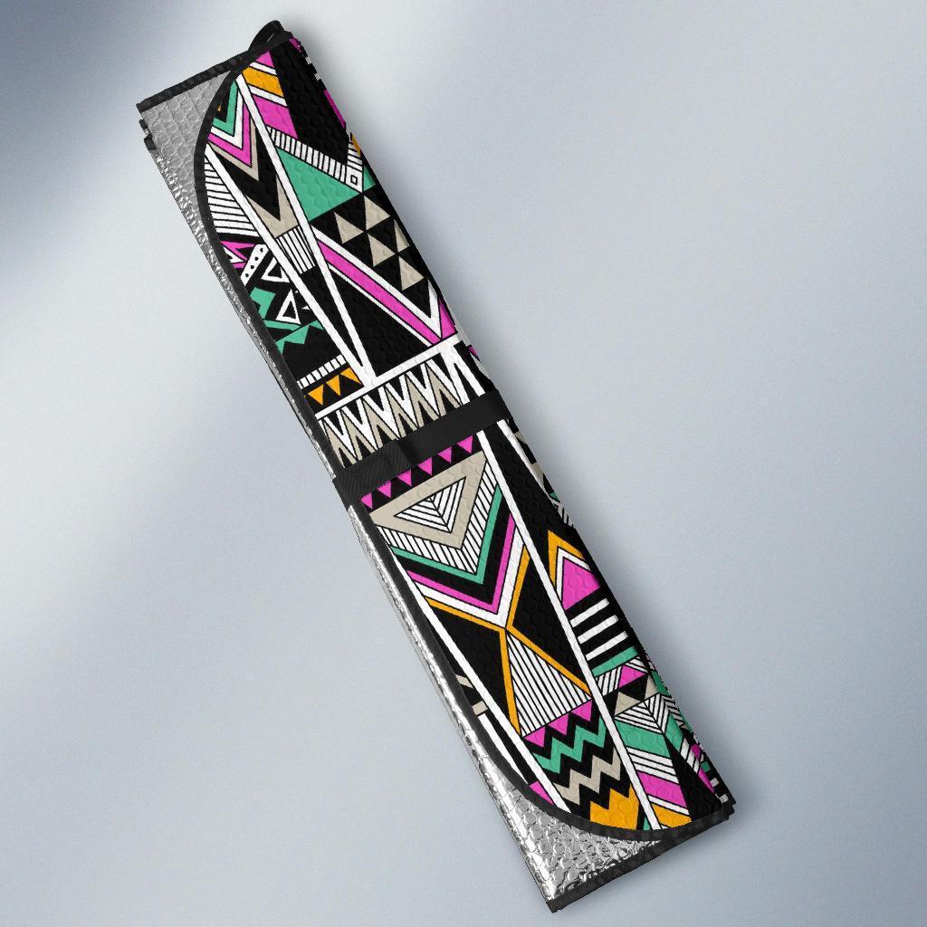 Native American Aztec Tribal Navajo Indians Print Car Sun Shade-grizzshop