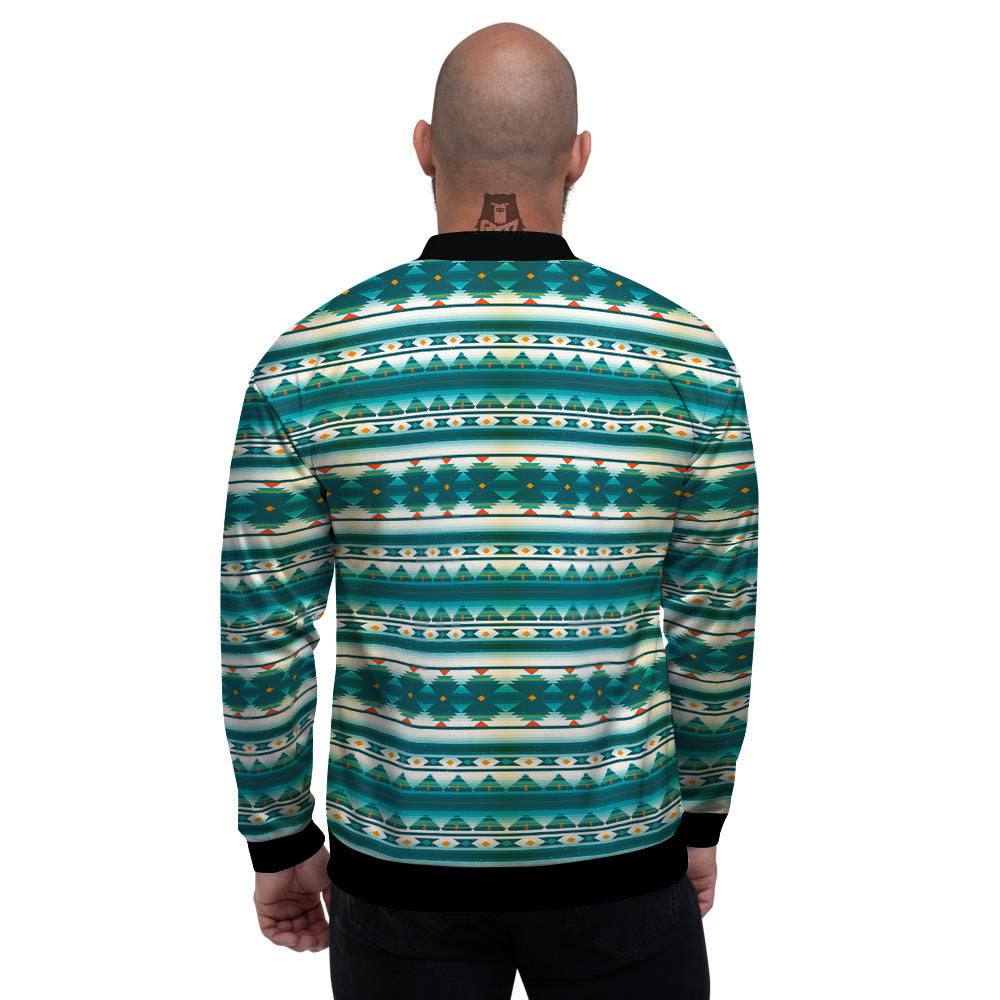 Native American Ethnic Print Pattern Men's Bomber Jacket-grizzshop