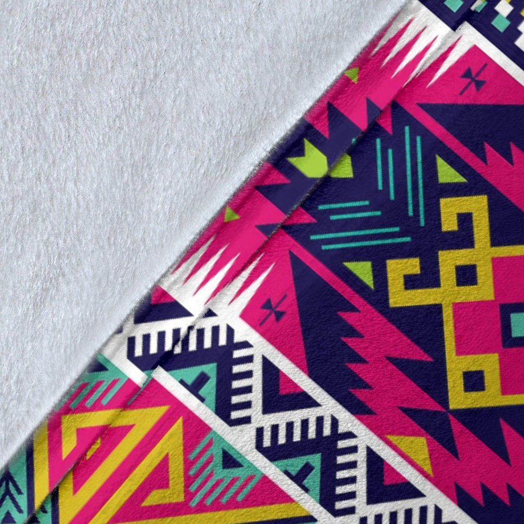 Native American Indians Aztec Tribal Navajo Print Blanket-grizzshop