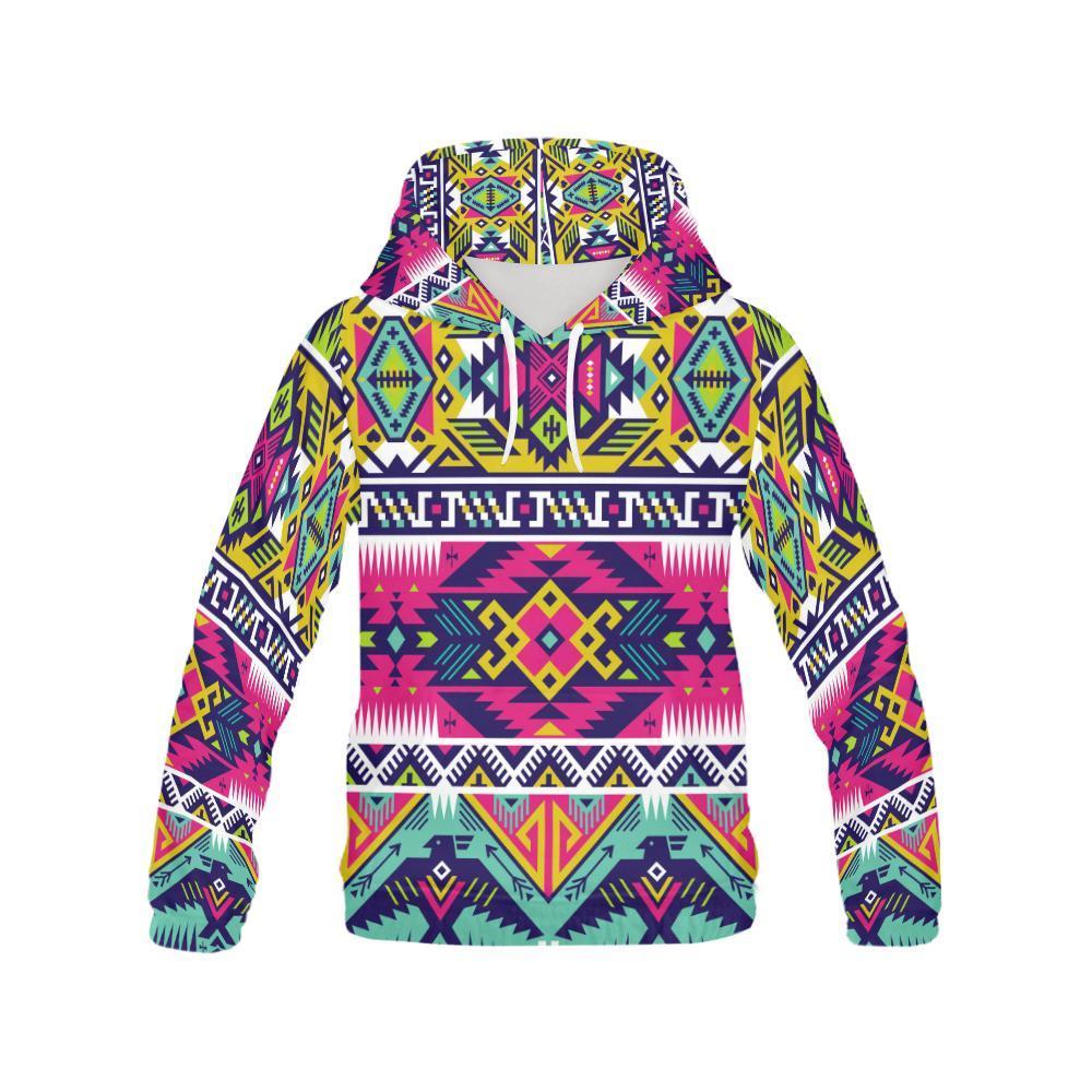 Native American Indians Aztec Tribal Navajo Print Men Pullover Hoodie-grizzshop
