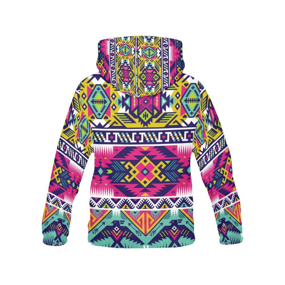 Native American Indians Aztec Tribal Navajo Print Women Pullover Hoodies -grizzshop