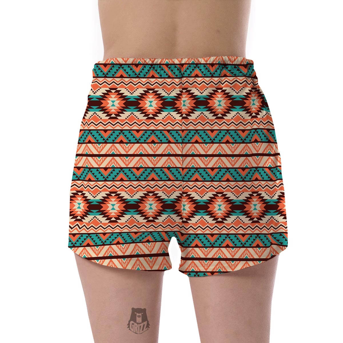 Native American Navajo Indians Aztec Pendleton Tribal Print Women's Shorts-grizzshop