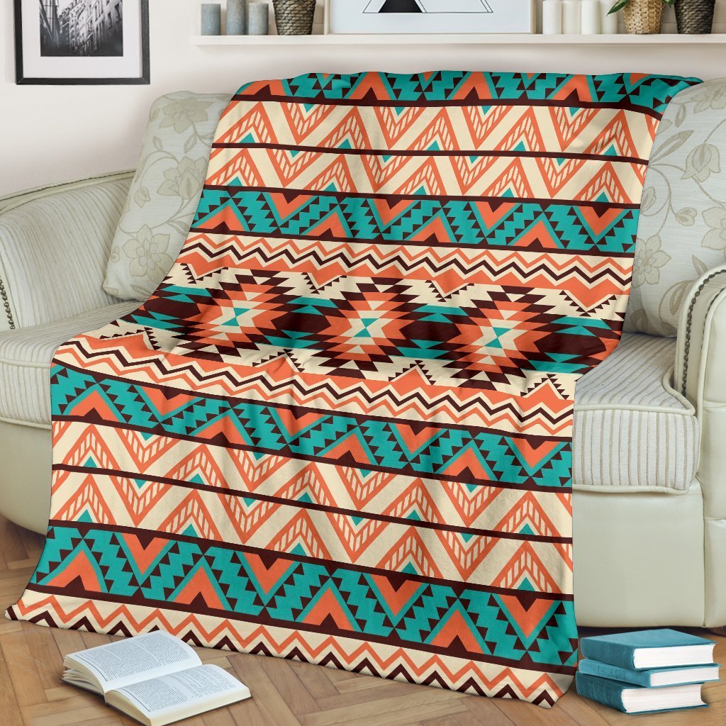 Native American Navajo Indians Aztec Tribal Print Blanket-grizzshop