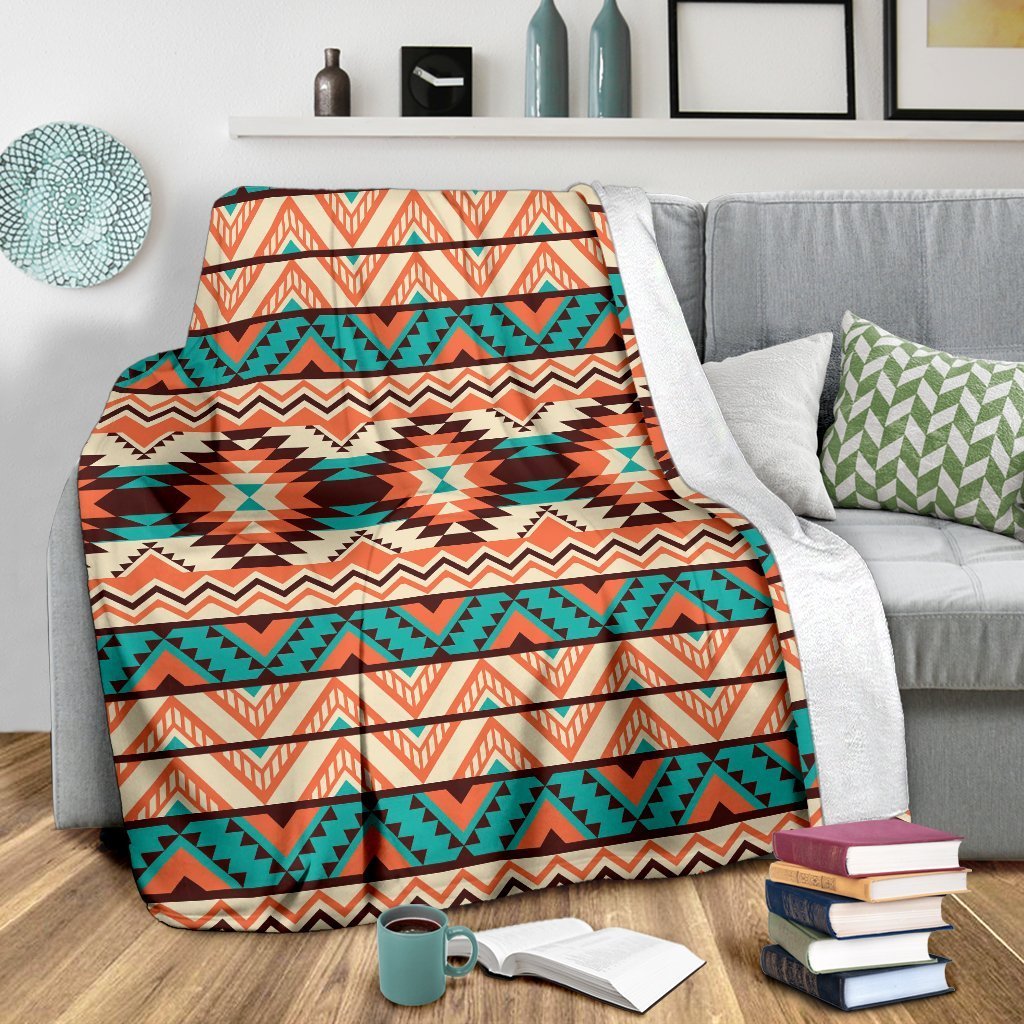 Native American Navajo Indians Aztec Tribal Print Blanket-grizzshop