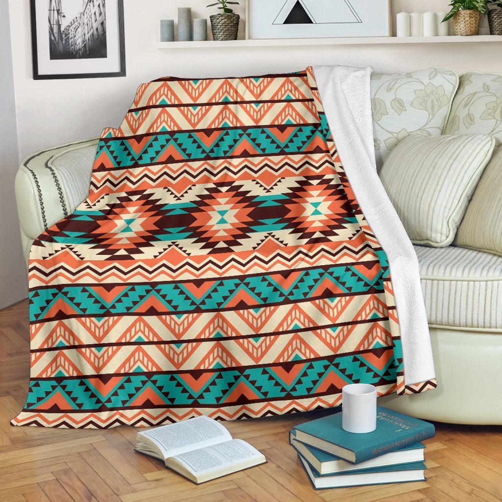 Native American Navajo Indians Aztec Tribal Print Blanket-grizzshop