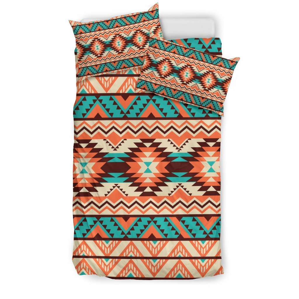 Native American Navajo Indians Aztec Tribal Print Duvet Cover Bedding Set-grizzshop