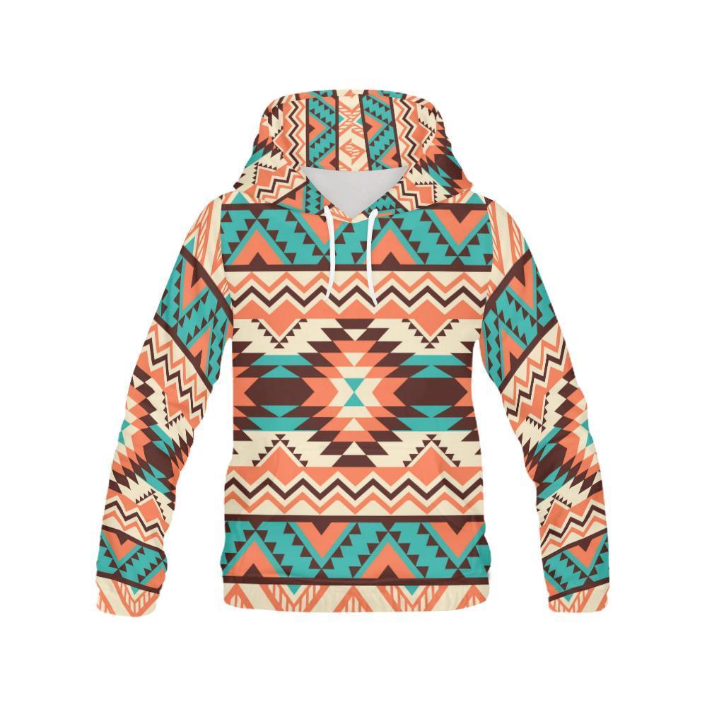 Native American Navajo Indians Aztec Tribal Print Men Pullover Hoodie-grizzshop