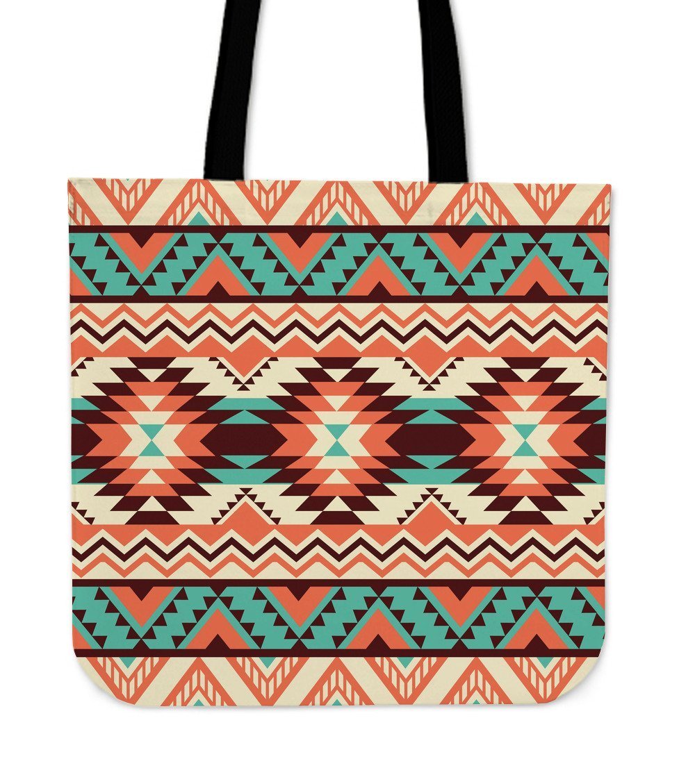 Native American Navajo Indians Aztec Tribal Print Tote Bag-grizzshop