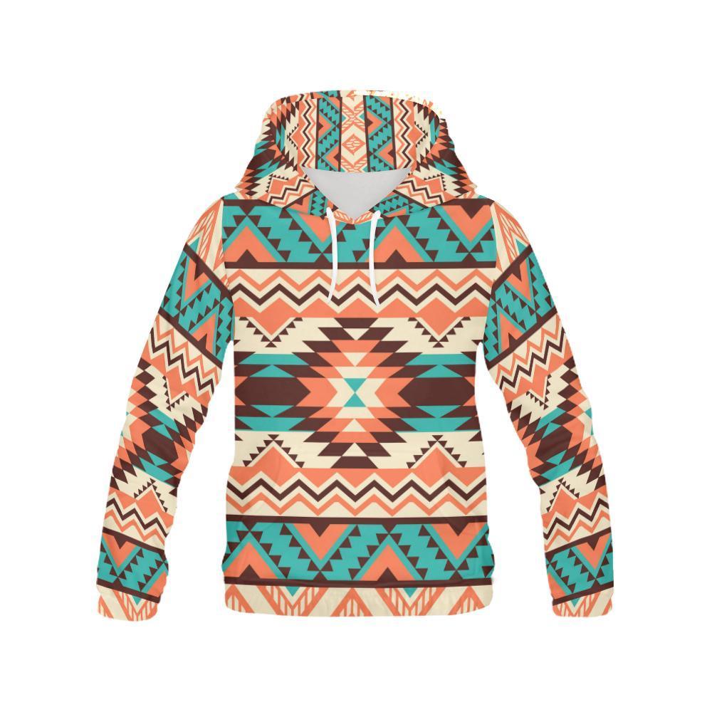 Native American Navajo Indians Aztec Tribal Print Women Pullover Hoodies -grizzshop