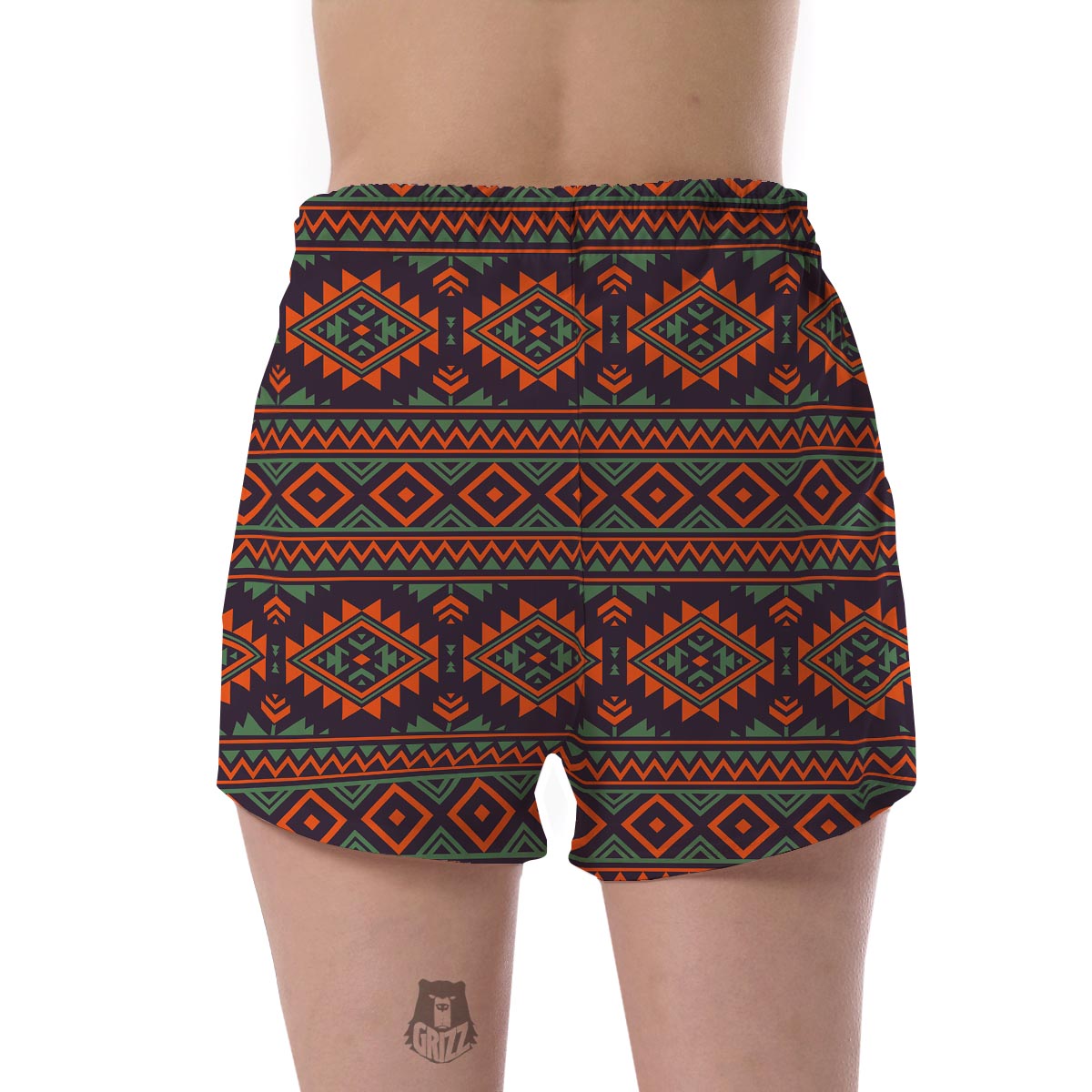 Native American Pendleton Tribal Navajo Indians Aztec Print Women's Shorts-grizzshop