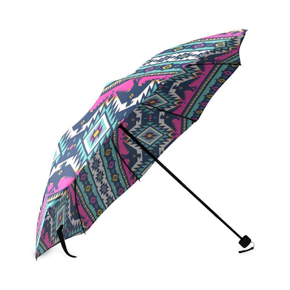 Native American Tribal Navajo Indians Aztec Print Foldable Umbrella-grizzshop