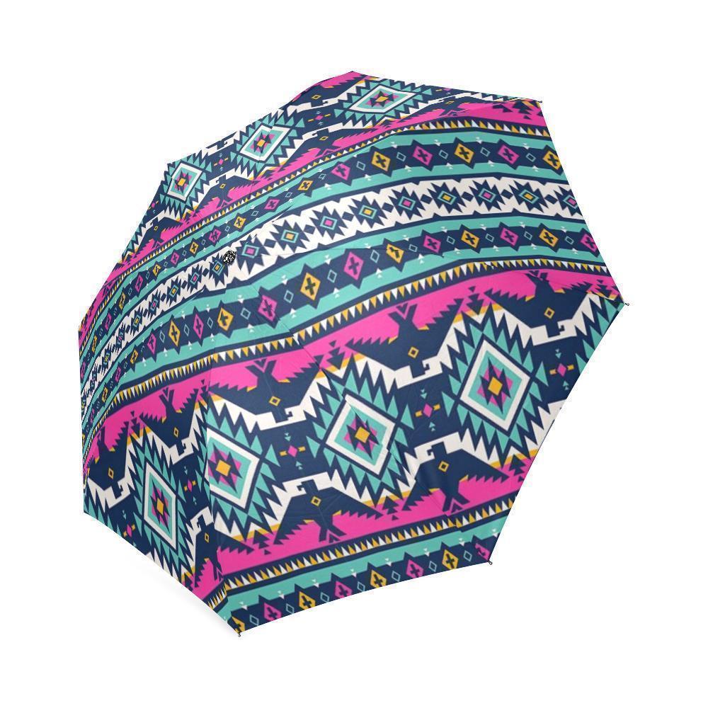 Native American Tribal Navajo Indians Aztec Print Foldable Umbrella-grizzshop
