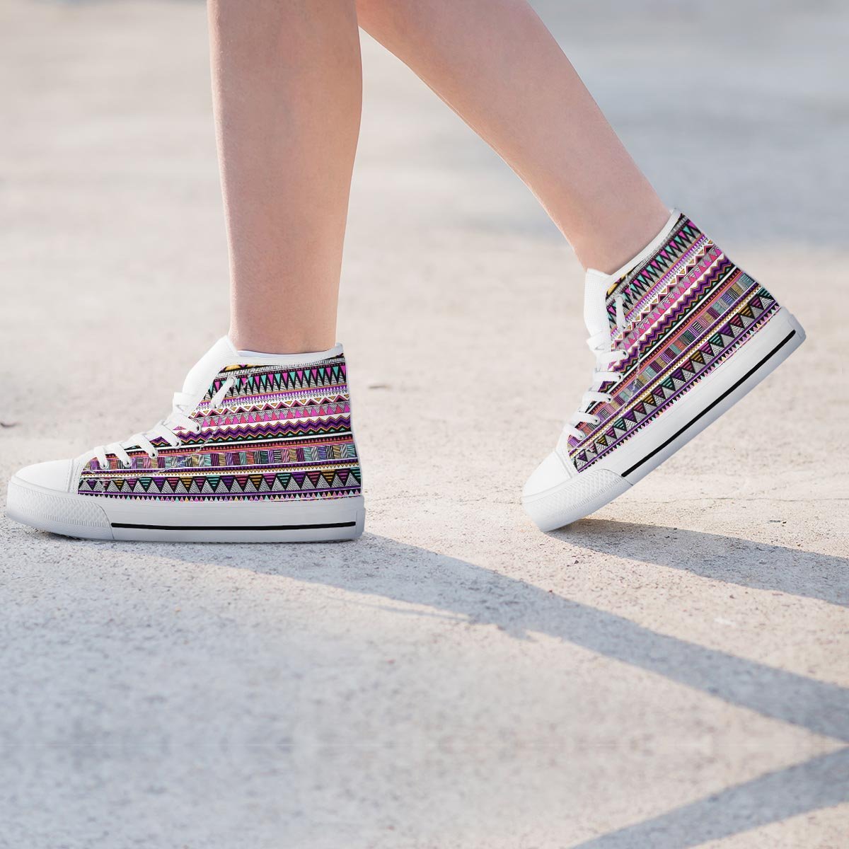 Native Aztec Women's High Top Shoes-grizzshop