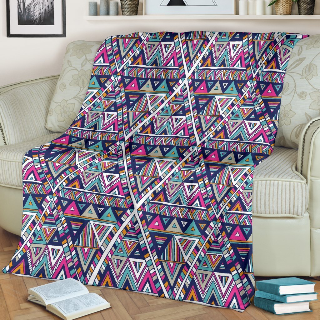 Native Navajo American Indians Aztec Tribal Print Blanket-grizzshop
