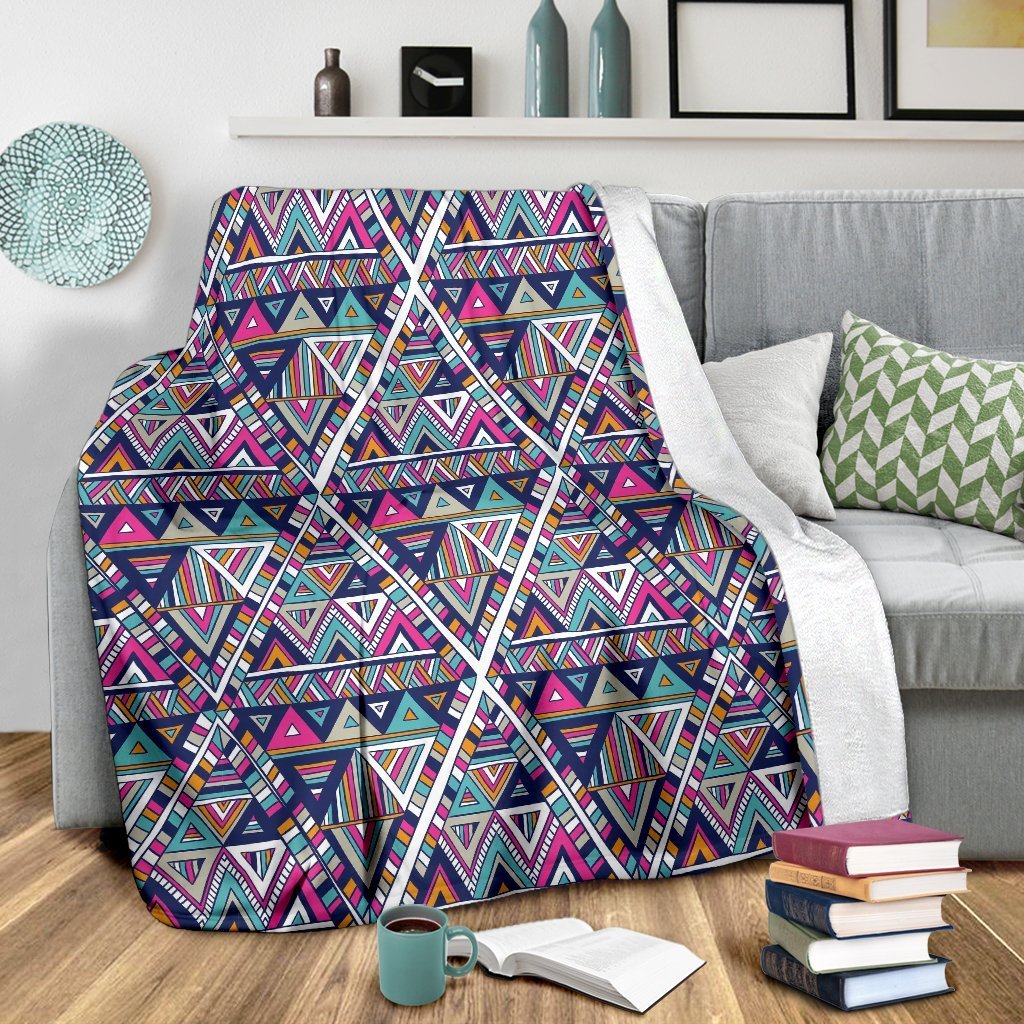 Native Navajo American Indians Aztec Tribal Print Blanket-grizzshop