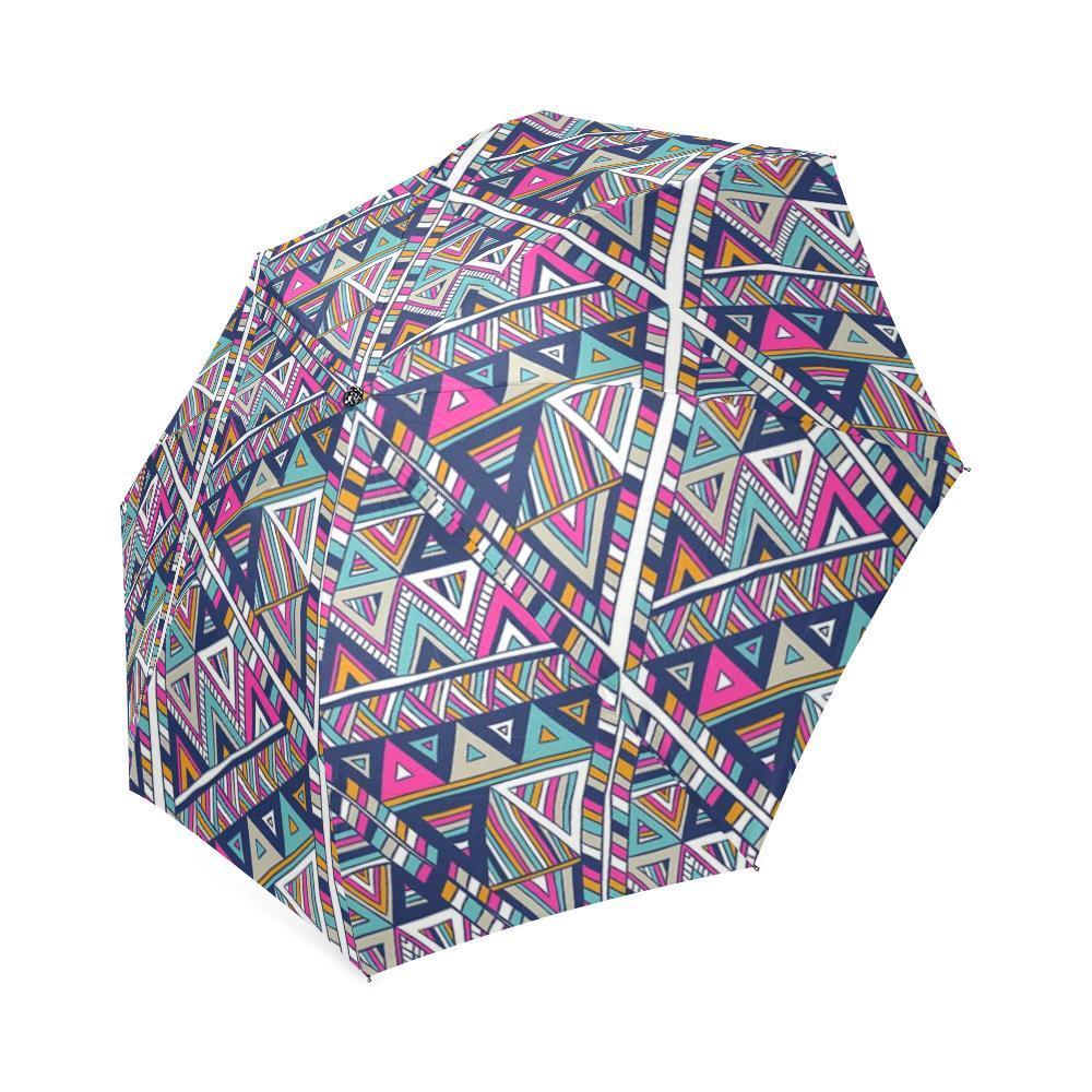 Native Navajo American Indians Aztec Tribal Print Foldable Umbrella-grizzshop