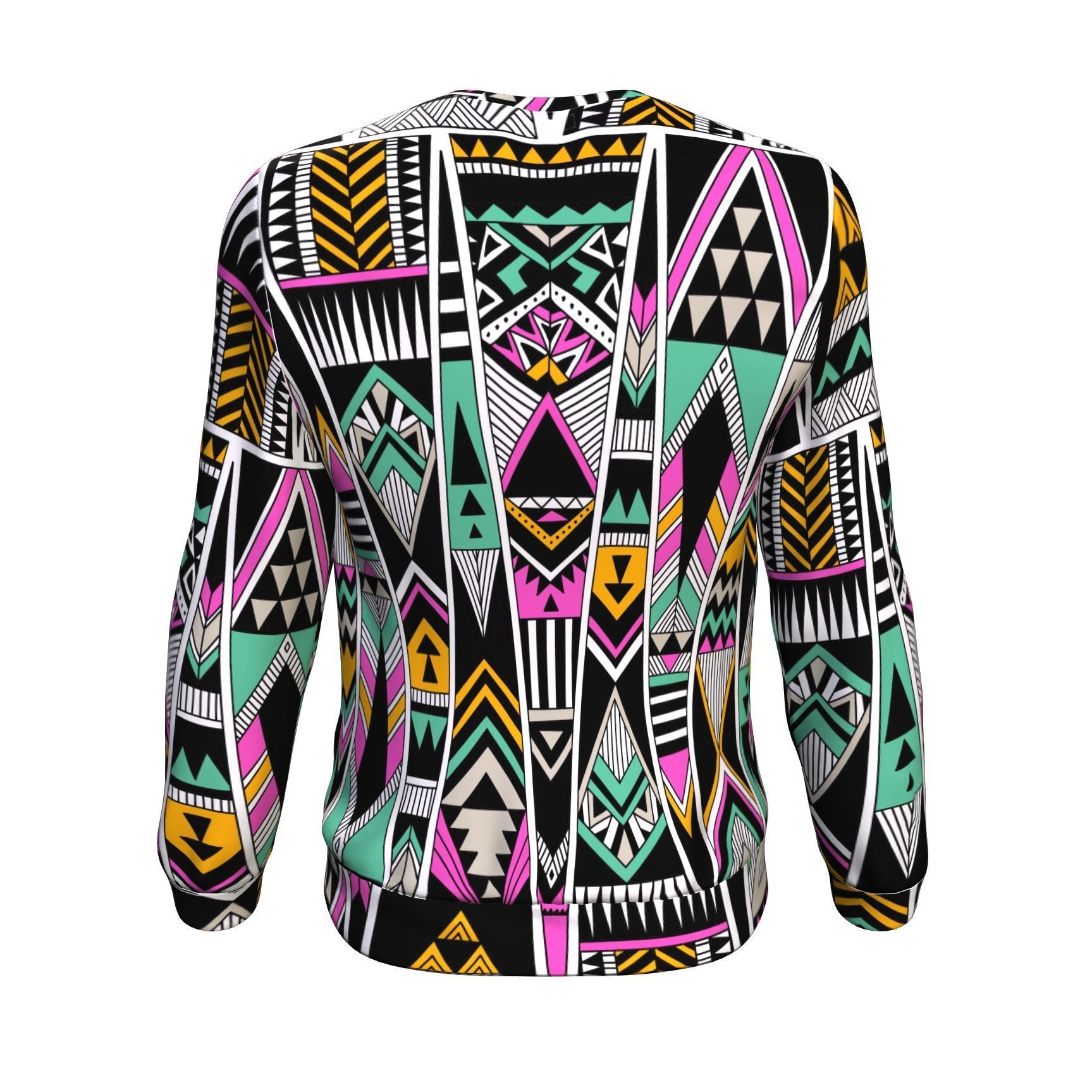 Native American Aztec Tribal Navajo Indians Print Men Crew Neck Sweatshirt-grizzshop