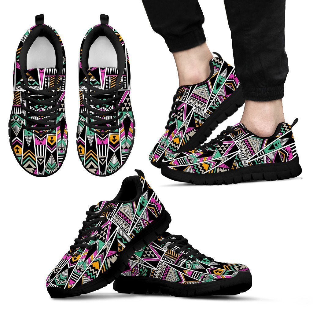 Native American Aztec Tribal Navajo Indians Print Men Shoes Sneakers-grizzshop
