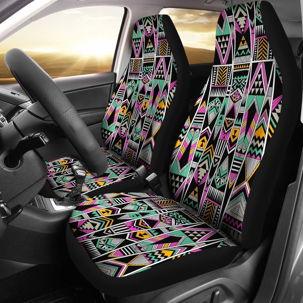 Native American Aztec Tribal Navajo Indians Print Universal Fit Car Seat Cover-grizzshop