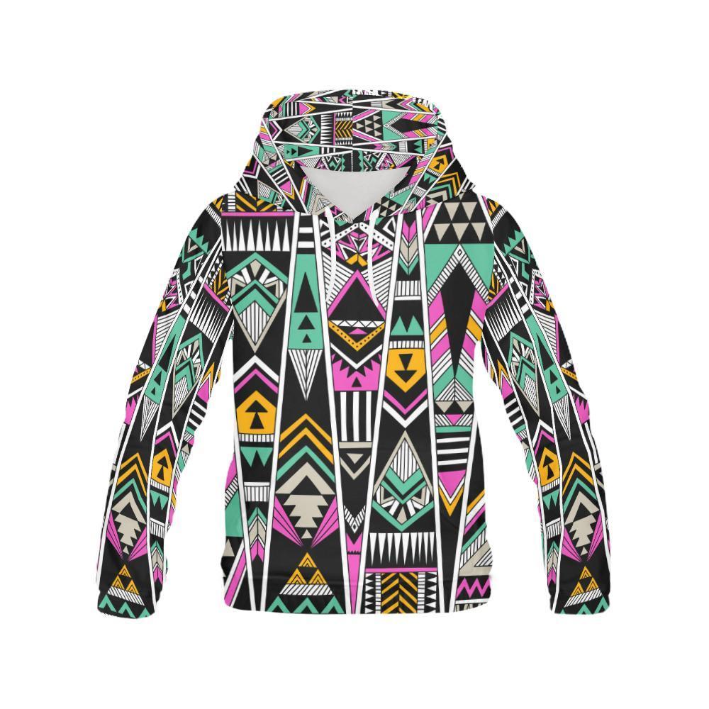 Native American Aztec Tribal Navajo Indians Print Women Pullover Hoodies -grizzshop