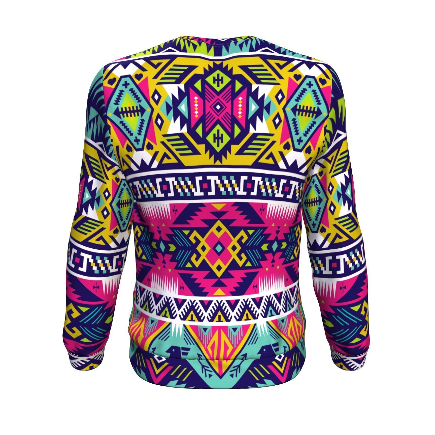 Native American Indians Aztec Tribal Navajo Print Men Crew Neck Sweatshirt-grizzshop