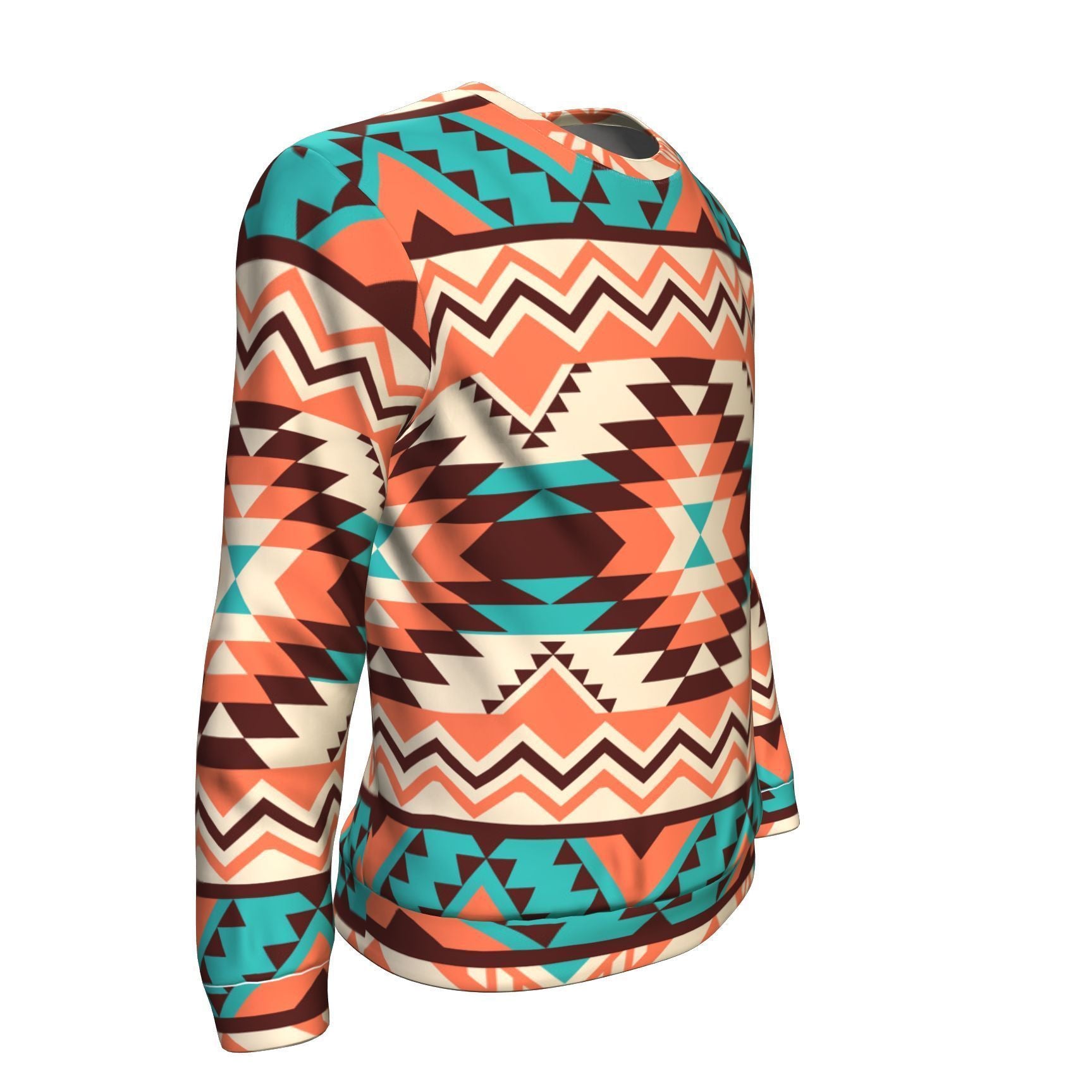 Native American Navajo Indians Aztec Tribal Print Men Crew Neck Sweatshirt-grizzshop