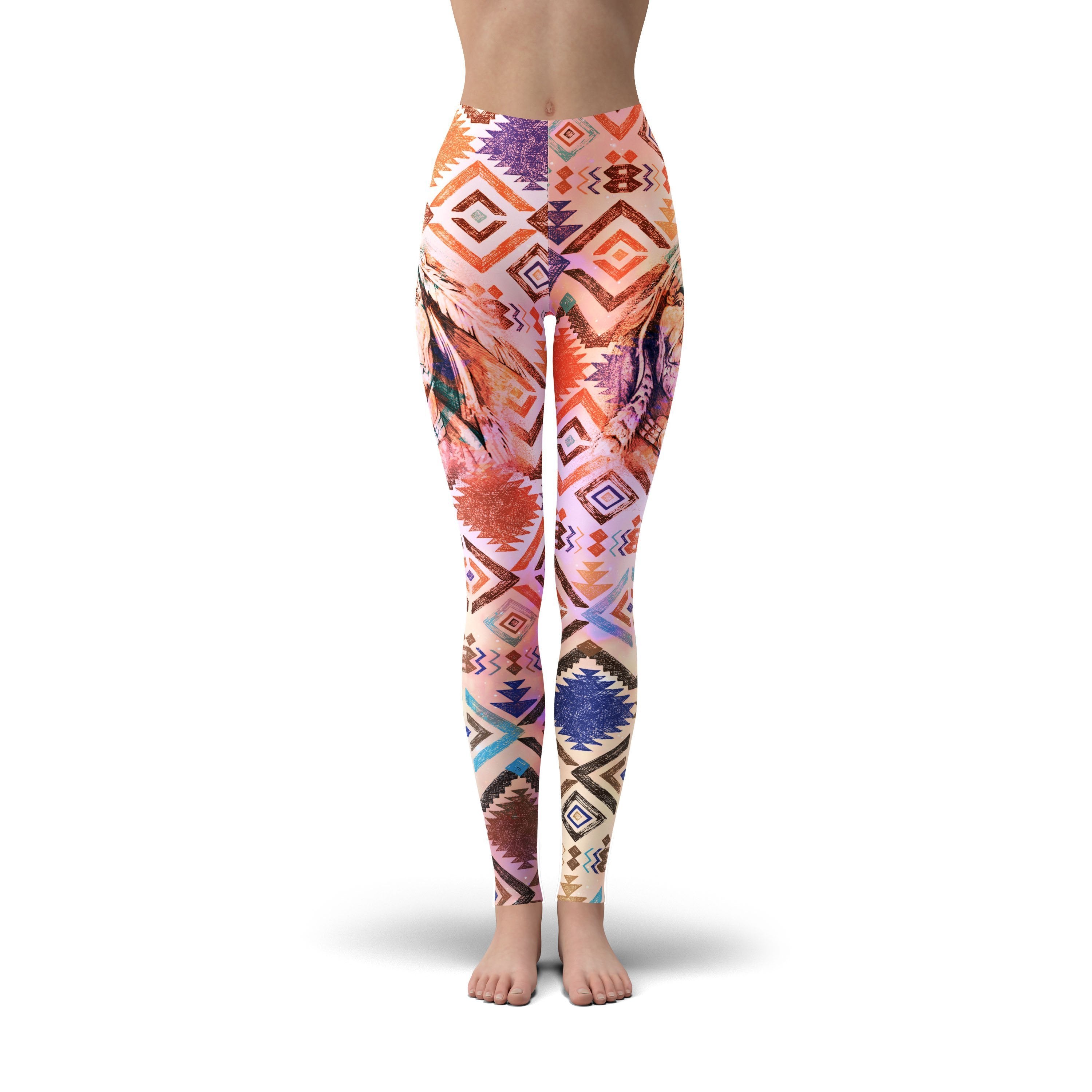 Native American Pattern Women's Leggings-grizzshop
