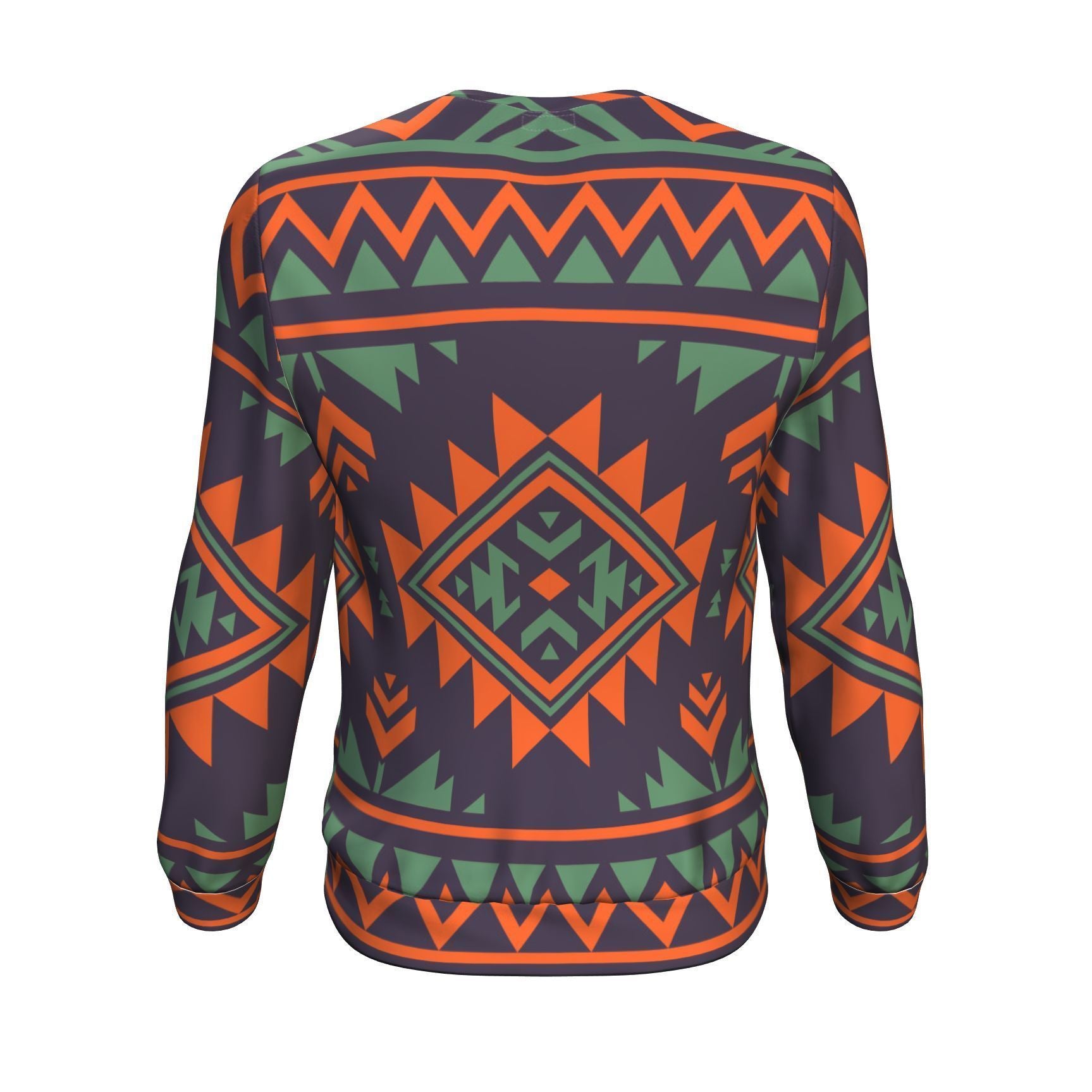 Native American Tribal Navajo Indians Aztec Print Men Crew Neck Sweatshirt-grizzshop