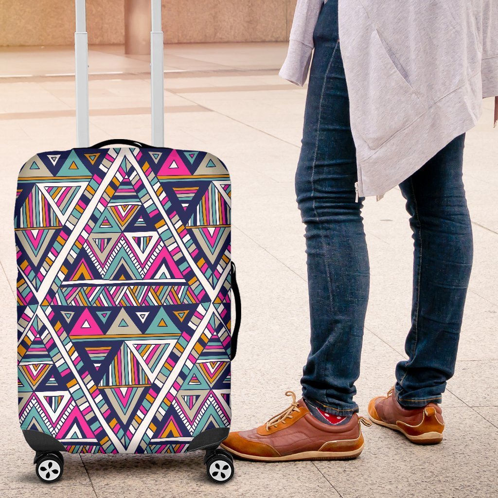 Native Navajo American Indians Aztec Tribal Print Elastic Luggage Cover-grizzshop