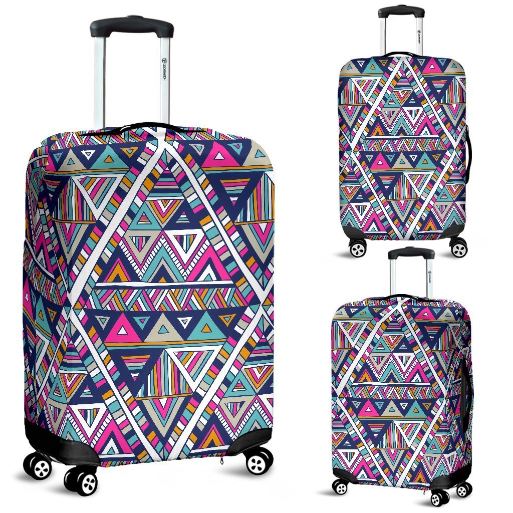 Native Navajo American Indians Aztec Tribal Print Elastic Luggage Cover-grizzshop
