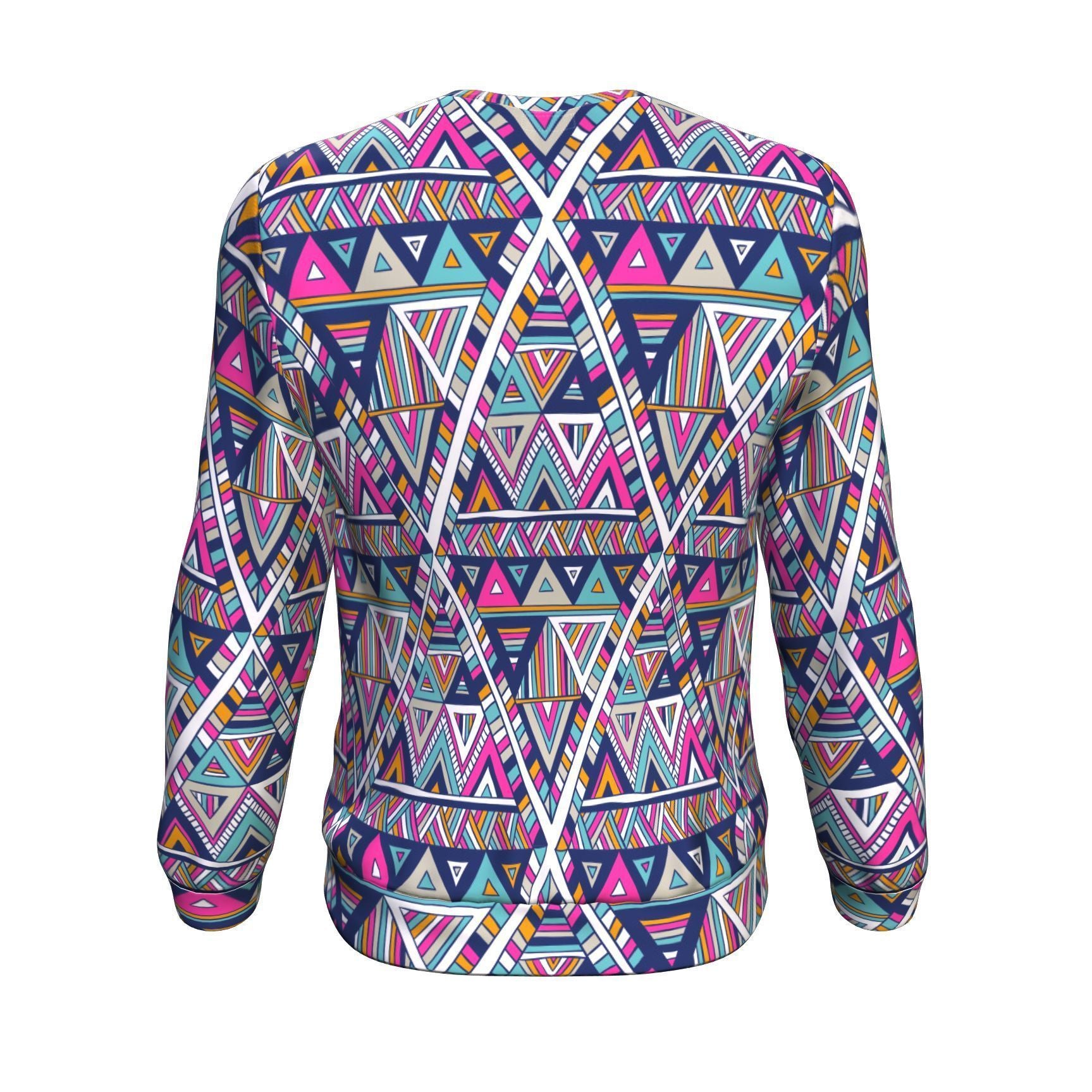 Native Navajo American Indians Aztec Tribal Print Men Crew Neck Sweatshirt-grizzshop