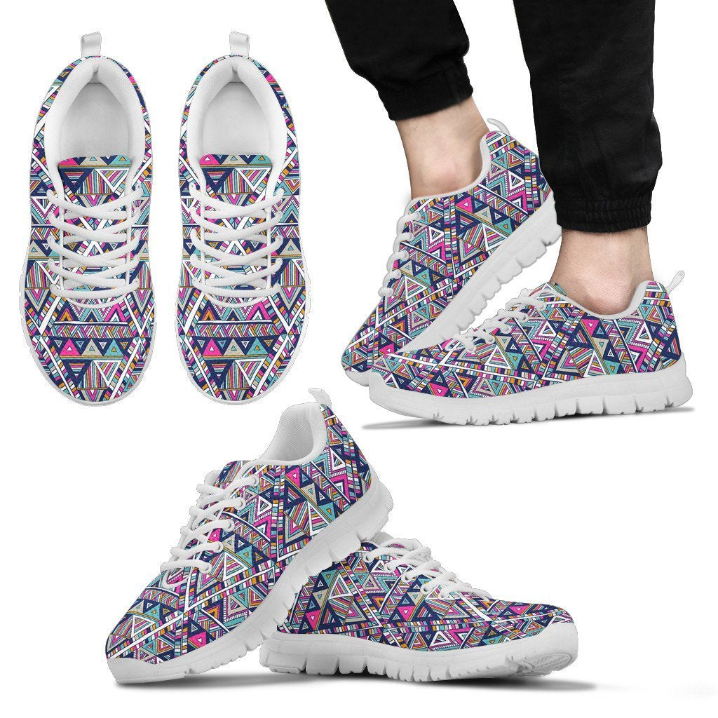 Native Navajo American Indians Aztec Tribal Print Men Shoes Sneakers-grizzshop