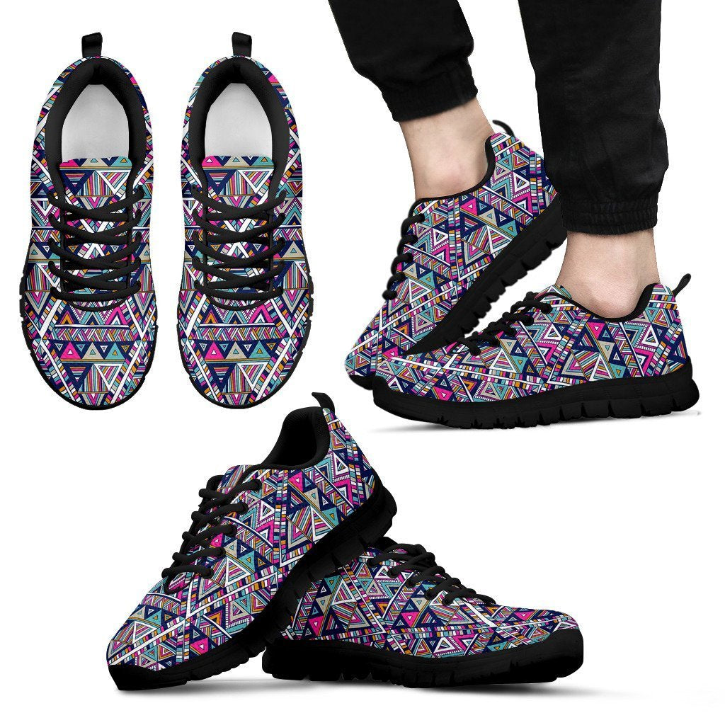 Native Navajo American Indians Aztec Tribal Print Men Shoes Sneakers-grizzshop